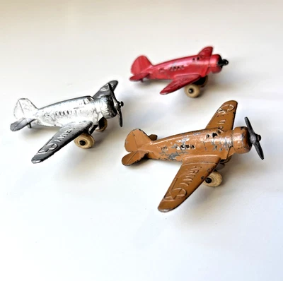 Barclay U.S. Army Airplanes SET OF 3 Slush Cast 1930s Vintage - Image 1 of 4