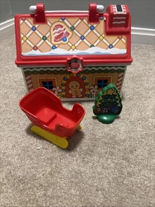 Fisher Price Little People Gingerbread House Carrying Storage Case Christmas - Picture 1 of 7
