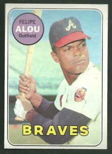 1969 Topps #300 Felipe Alou Vintage Baseball Card Atlanta Braves Outfield OF