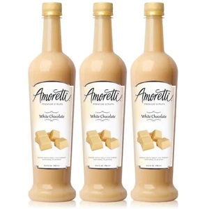 Amoretti Premium White Chocolate Syrup 750ml 3 Pack - Picture 1 of 1