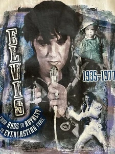 VINTAGE Hard Rock Cafe Shirt Unisex Large L White Elvis Signature Series Tee NEW - Picture 1 of 8
