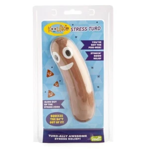 444452 KOOLFACE STRESS TURD POO SHAPED TURD-ALLY AWESOME STRESS RELIEF TOY - Picture 1 of 4