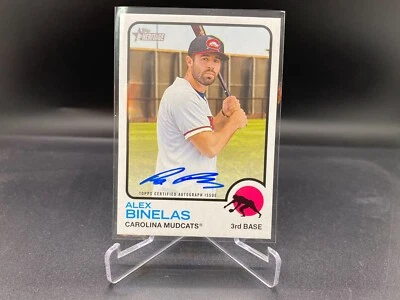 Alex Binelas 2022 Topps Heritage Minor League Real One Auto #ROA-AB Red Sox - Image 1 of 2