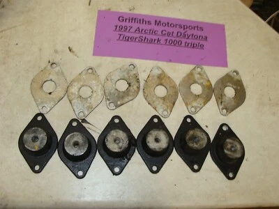 1997 Arctic Cat Tigershark Daytona 1000 conjunto 6 montagens de motor amortecedores calço - Imagem 1 de 4