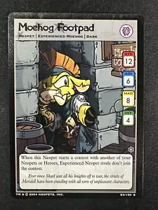 Almohadilla para pies Neopets Moehog 83/150 Hannah y las cuevas de hielo Neopet poco común - Imagen 1 de 2
