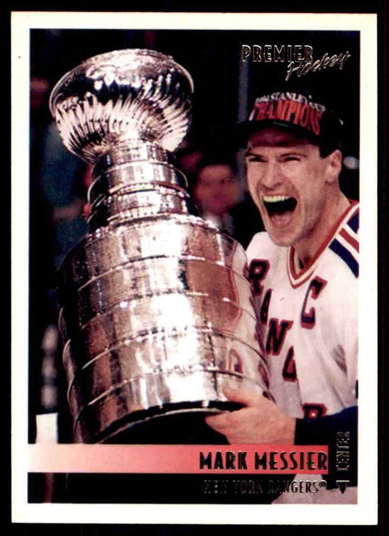 1994-95 O-PEE-CHEE PREMIER MARK MESSIER WITH STANLEY CUP NEW YORK RANGERS #1