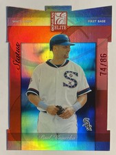 2002 Donruss Elite Status Red Die Cut Paul Konerko /86 Chicago White Sox Color
