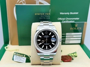 Rolex Datejust II 116300 41mm Black Dial Stainless Steel Box Paper 2013 - Picture 1 of 9