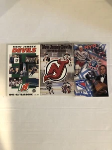 New Jersey Devils & New York Rangers NHL Media Guide Lot Of 3  - Picture 1 of 3