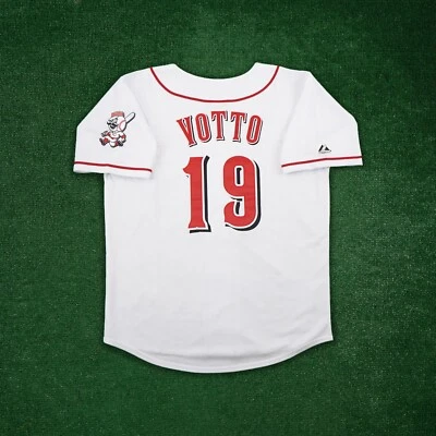 Joey Votto Cincinnati Reds Men's Home White Jersey w/ Team Patch - Image 1 of 4