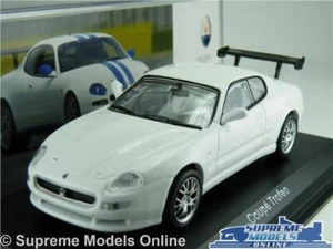 MASERATI COUPE TROFEO MODEL CAR 2003 1:43 SCALE WHITE IXO ALTAYA SPORTS K8Q - Picture 1 of 4