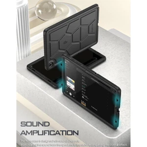 For Samsung Galaxy Tab A9 Plus Case Drop Protection Rugged Silicone Cover Black - Picture 1 of 6