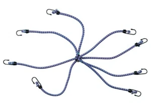 Corda Cinghia Elastica Ragno 8 Bracci Ganci Ø 10 mm Bagagli Auto Moto - C60310 - Foto 1 di 4