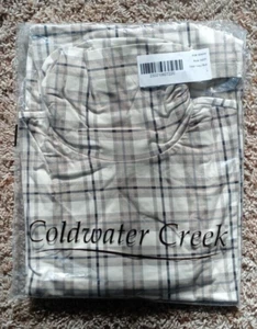 Coldwater Creek Women's Large Plaid Permaknit Turtleneck NWT in Bag - Picture 1 of 2