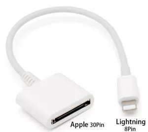 30 Pin Buchse auf 8 Pin Adapter Kabel für Apple iPhone 4 5 6 6s 7 iPad Ladegerät - Bild 1 von 4