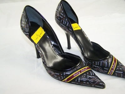 Baby Phat Black Red Yellow White Heels Womens Size 5B 5 B - Image 1 of 4