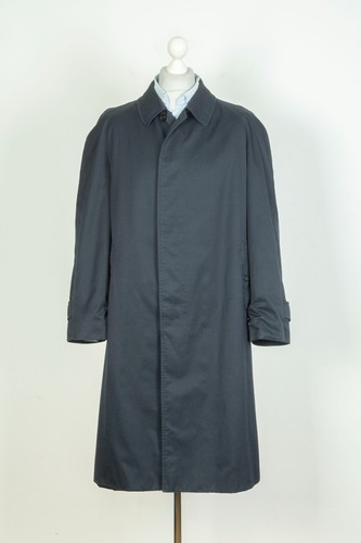 Mens Burberrys Navy Blue Trench Coat Genuine Superb Size UK 54