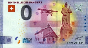 Billete de cero euros - Billete de 0 euros - Suiza - Sentinelle des Rangiers 2024-1 - Imagen 1 de 1