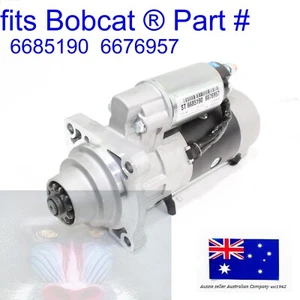 fits Bobcat Starter Motor 6685190 6676957 751 753 763 773 S100 S130 S150 S76 - Bild 1 von 22