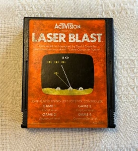 Laser Blast (Atari 2600, 1981) funcionando, solo cartucho de juego - Imagen 1 de 4