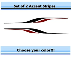 (2) RV Camper Pontoon Boat Trailer Side Accent Decals Graphics Stripes ST29 - Picture 1 of 2