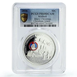 Kiribati 50C Happy New Year Merry Christmas Santa Claus PR69 PCGS CuNi coin 2016 - Picture 1 of 2