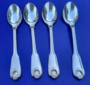 The Main Course MNF2 Japan Versilbert MUSCHEL 4 Gedecke/Ovale Suppenlöffel 7 1/8" - Bild 1 von 5