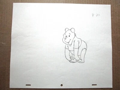 5 x ORIGINAL GROUP of PRODUCTION DRAWINGS WINNIE THE POOH bear WALT DISNEY 1990s - Image 1 of 4