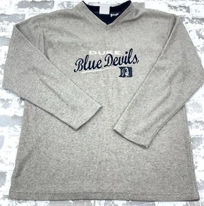 Duke Blue Devils Sweatshirt Men Medium Gray V Neck Sweater Y2K VTG Y2K 2000s * - Picture 1 of 11