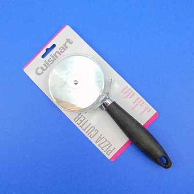 Pizza Cutter Slicer Wheel Soft Grip Handle Easy Slice Safety Finger Guard - Image 1 of 4