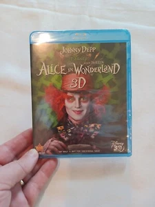 NEW SEALED Alice in Wonderland Blu-ray 3D Disc for (3D Only) Disney Johnny Depp - Picture 1 of 2