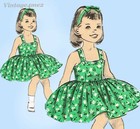 1950s Vintage Advance Sewing Pattern 8660 Uncut Girls Shirt Shorts Jumper Sz 10