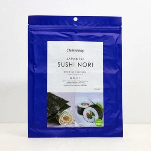💚 Clearspring Organic Japanese Sushi Nori Dried Sea Vegetable 17g - Picture 1 of 1