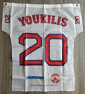 Kevin Youkilis Jersey Shaped Flag 28x30 Boston Red Sox Fenway Park Giveaway SGA - Picture 1 of 1