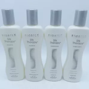 BIOSILK SILK THERAPY SHAMPOO & CONDITIONER 7 oz - 4 Bottles! - Picture 1 of 2