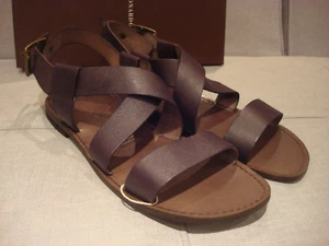 LEONARDO PRINCIPI MEN'S 1514 FONDO BROWN SIZE 13 SHOES MADE IN ITALY - NEW - Picture 1 of 12