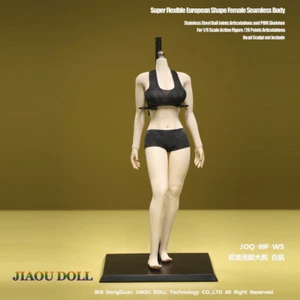 JIAOU DOLL JOQ-09F 1/6 Super Flexible Seamless Big Bust Female Body Figure Toy - Foto 1 di 12