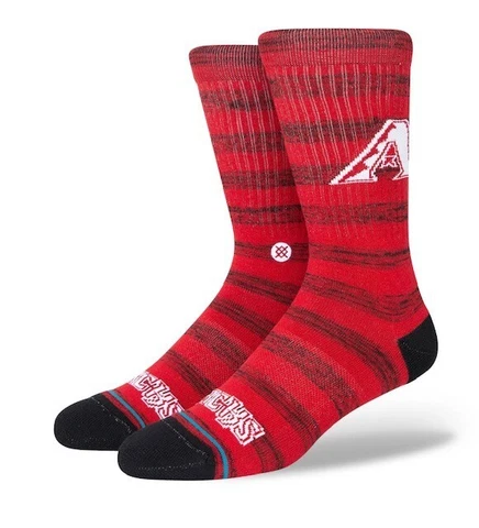 Stance MLB Baseball Arizona Diamondbacks Twist Crew Socks Men's Large 9-13 NWT Cover