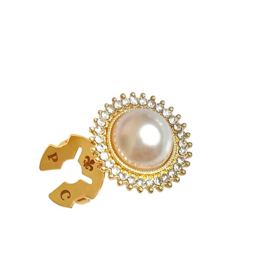  Cuff Button Covers Button Cover Cufling Mother of Pearls Pearl Luxury  - Bild 1 von 4