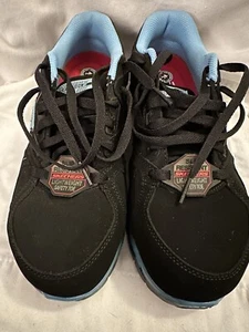 New Women’s Skechers 76553EW Sandlot Safety Toe Work Sneakers Size 8 W - Picture 1 of 11