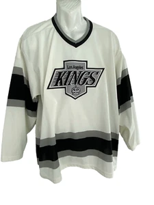 NHL Los Angeles Kings Ice Hockey Jersey CCM Maska Mens Shirt Size Large - Picture 1 of 7