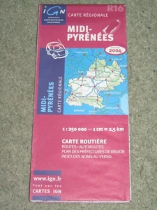 France IGN Regional Map - sheet R16 Midi-Pyrenees - scale 1:250,000 - 2006 - Picture 1 of 2