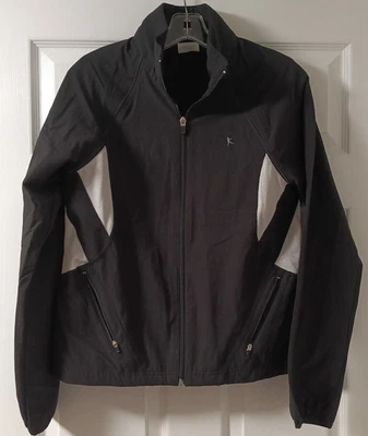 Cortavientos para mujer Danskin, blanco y negro talla S Foto 1 de 4