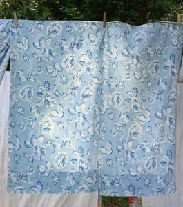 Fundas de almohada vintage Ralph Lauren Meadowland tamaño Queen-100 % algodón-azul y blanco - Imagen 1 de 10