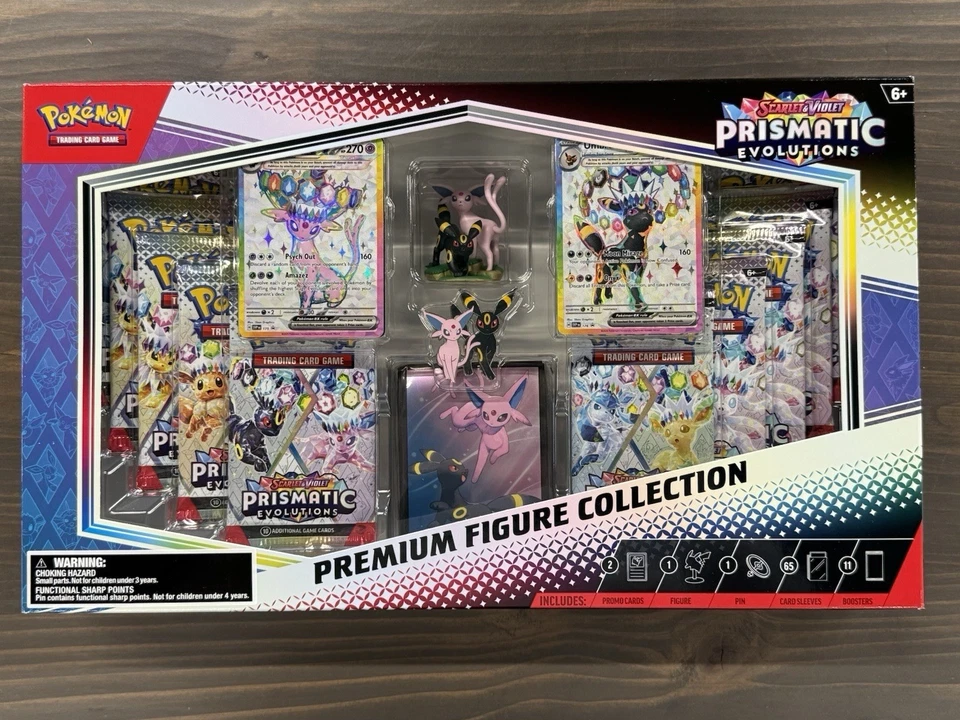 Pokemon x1 PRISMATIC EVOLUTIONS Premium Figure Collection Factory Sealed New - Image 1 of 1