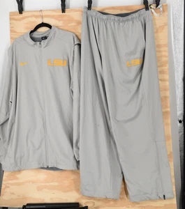 LSU Tigers RARO! Set 2 pezzi giacca pantaloni taglia 3XL bufalo ali selvatiche agrumi ciotola '16 - Foto 1 di 12