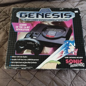 Sega Genesis Modelo 1 Solo CAJA (Sin espuma de poliestireno) Sin consola - Imagen 1 de 6