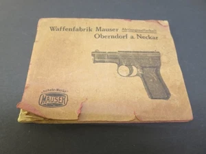 Qriginal 1930's Waffenfabrik Mauser Oberndorf a Neckar Manual - Picture 1 of 19