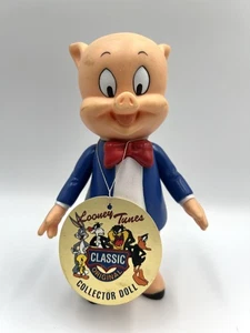 Looney Tunes Porky Pig Classic Original Collector Doll 7" Vinyl Doll w/ Tag 1995 - Picture 1 of 11