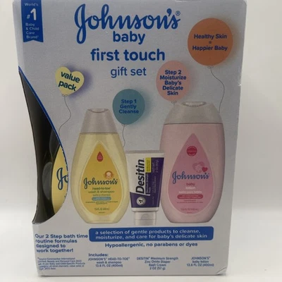 Baby Bath Gift Set - Wash, Shampoo, Lotion, Diaper Cream, Hypoallergenic, 4 pcs - Image 1 of 4